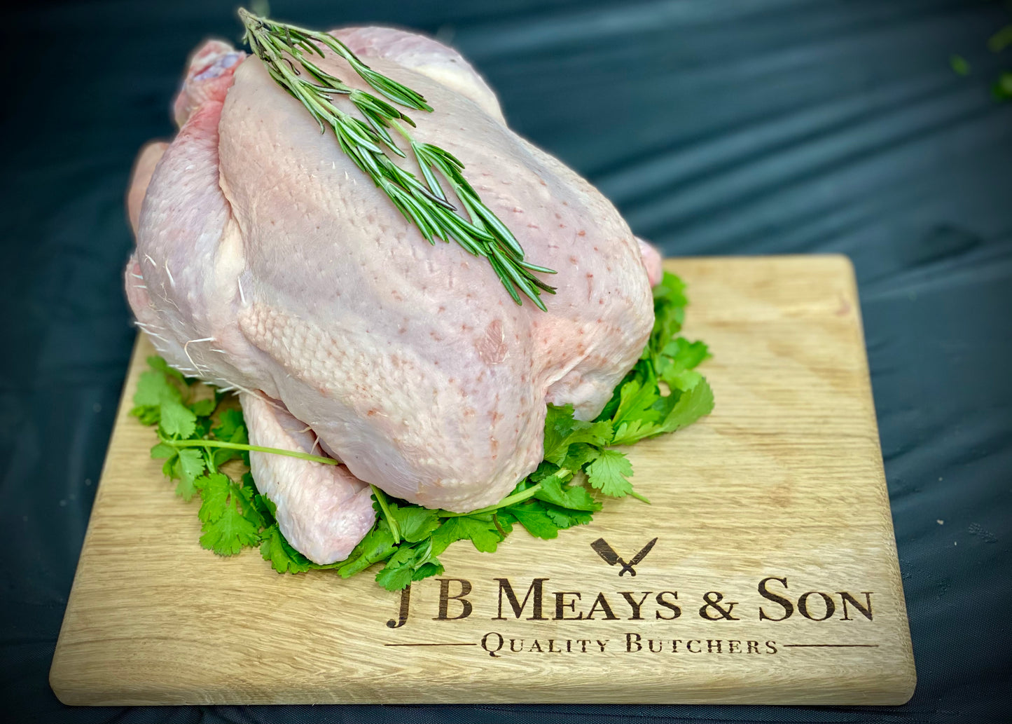 Fresh whole chicken, locally sourced from Harrogate, North Yorkshire. Minimum weight 1.8kg