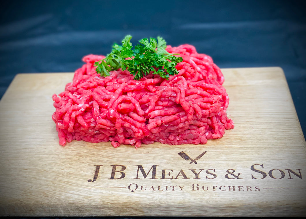 Freshly prepared minced steak. Ideal for chilli, bolognese, cottage pies & lots of other mouth watering dishes.