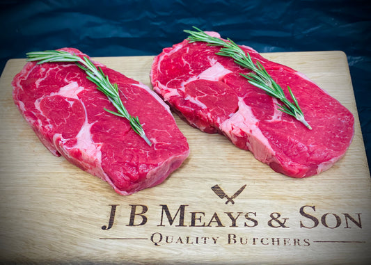 1 x 10oz/284g Rib Eye steak  Sourced locally & aged for a minimum of 21 days