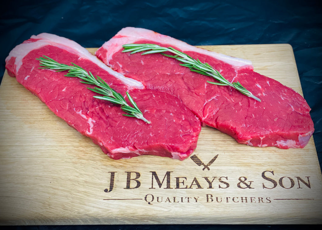 1 x 8oz/226g Sirloin Steak  Sourced locally & aged for a minimum of 21 days